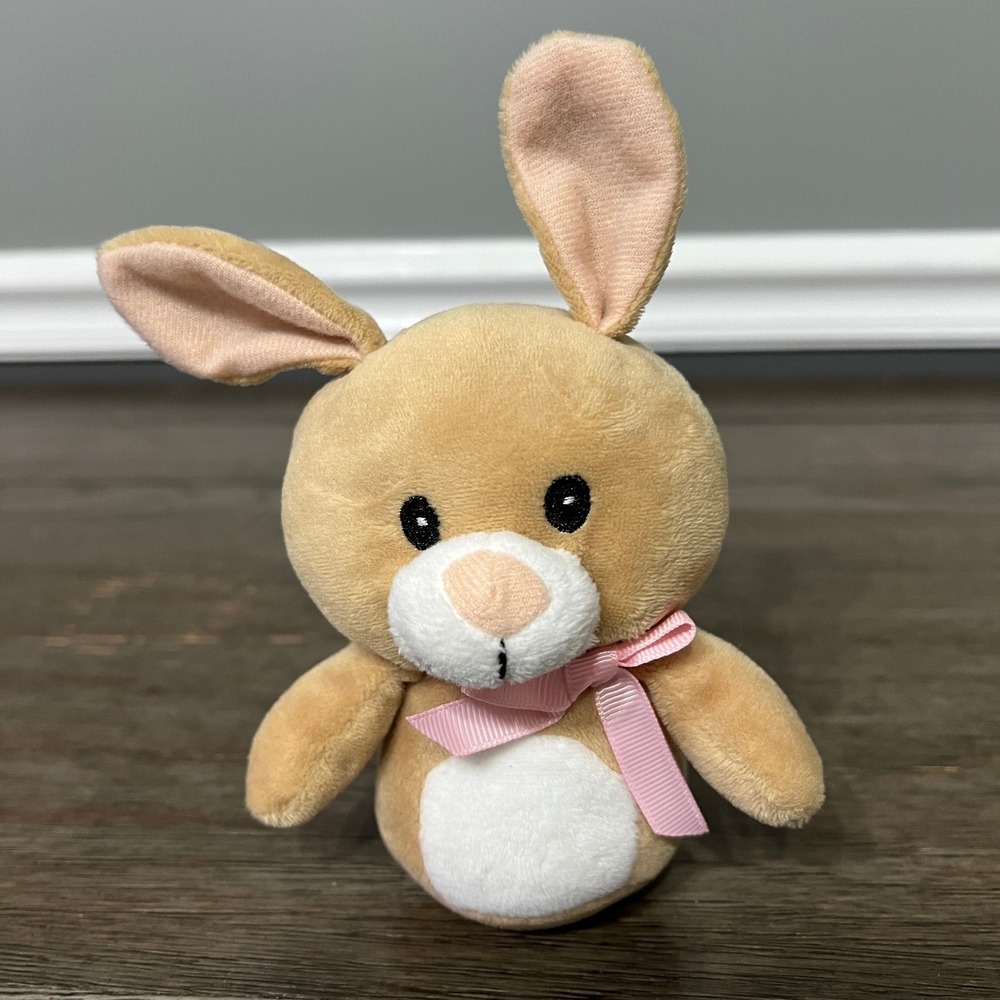 Sound‎ N Light Brown Bunny Plush 5" Animated Musical Happy Easter Toy READ